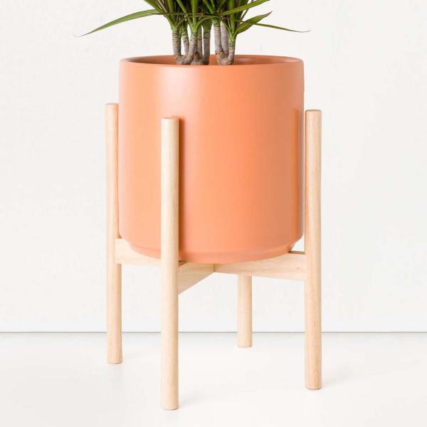Planter Cylinder Ceramic Peach | Botaniful